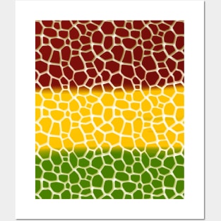 Animal Skin with African Color Style Posters and Art